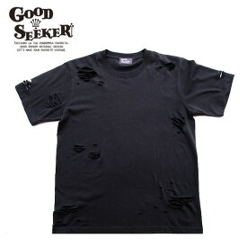 GOOD SEEKER（グッドシーカー）Damage Tee ダメージTシャツ メンズ・レディース・Tシャツ・夏・アウトドア・ストリート・アメリカンスタイル・ヴィンテージ・通販）gs-015