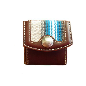 Hava Leather Art (�n�o ���U�[�A�[�g)COIN PURSE -SQ-ORT(���K����)[Saddle leather :Choco/ORTEGA'S] hav-004