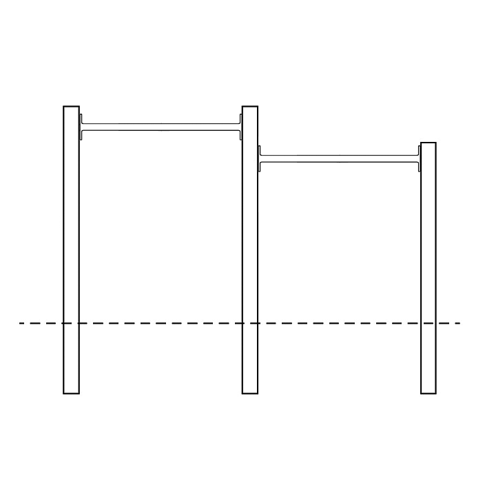 楽天市場】DIY 屋外 木製 家庭用遊具 ステンレス鉄棒 「はらっぱGYM