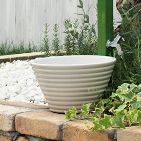 【水鉢】【ガーデンパン】【水受け】「ガーデンポット ホワイト」