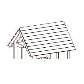 DIY 屋外 家庭用遊具作成用パーツ 【BASEオプション】「木製屋根 はらっぱギャング」 自作