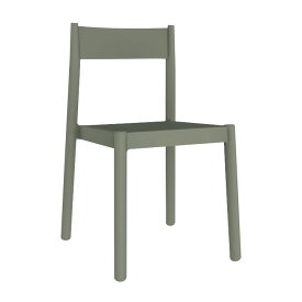 ベランダチェア バルコニー ガーデン 椅子 「Resol Danna リソル ダナー チェア」 座面高45.9cm 高さ80cm グリーングレー 樹脂製
