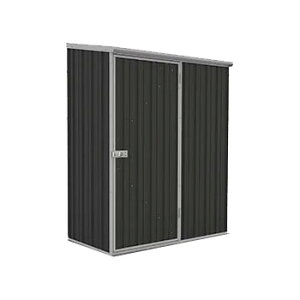 「 ユーロ物置 1508K1 木製床セット 」 物置本体&木製床&固定用アンカーセット 幅1.52×奥行き0.78×高さ1.95m 外床1.18m2 内床1.08m2 片扉 小型 DIY 物置き 庭 ガーデン 【要組立】【返品不可】