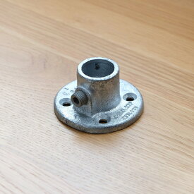 「Kee Klamp キークランプ フランジ サイズ5用 61-5」 単管用 DIY 六角レンチ対応 継ぎ手 継手 インダストリアル 自作 ベース エンド ブラケット スタンド 丸座