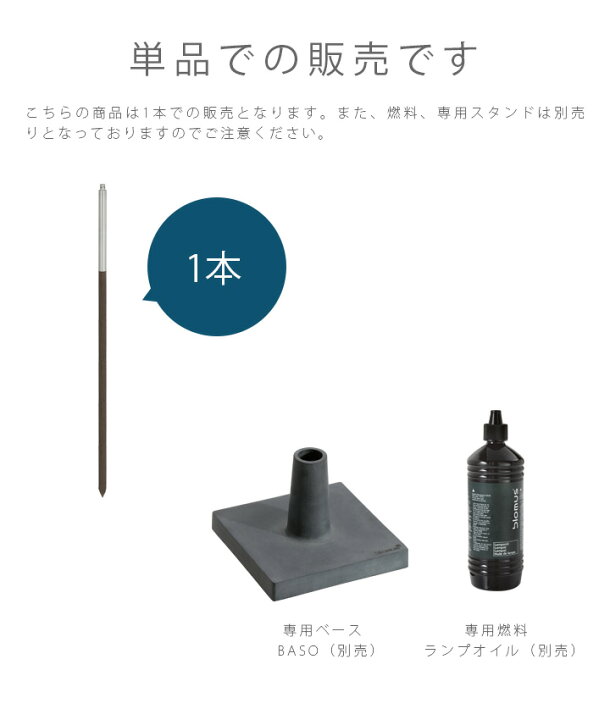 楽天市場 在庫限りで廃番 トーチ 松明 たいまつ Blomus ブロムス Palos ガーデントーチ 1本 ランプオイル仕様 ポストと表札のジューシーガーデン