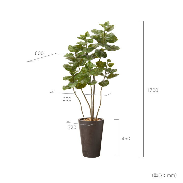 楽天市場】フェイクグリーン鉢セット 大型「ウンベラータ×Tall Round w 