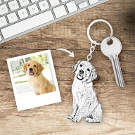 送料無料 ペット アクセサリー お写真から作れる ギフト お礼 誕生日 犬 猫 メモリー 記念 キーホルダー …