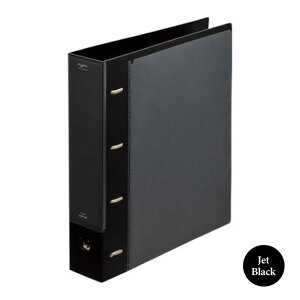 LIHIT LAB リヒトラブ myfa コレクションファイル ワイド 4穴 D型リング A4 64mm デコレーション 推し活グッズ 推し 保管 収納 整理 コレクション ワイド ファイル チケット 小物 asuka F-3301 ミルキー