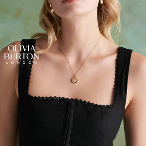 OLIVIA BURTON Signature Celestial Sun �y���_���g �S�[���h�R�[�e�B���O �I���r�A�E�o�[�g�� �Z���X�e�B�A�� �T�� Gold-Plated Pendant ���z �� �� �N���X�^�� �@�� ��i