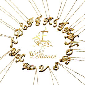 ＼200円OFFクーポン配布中・5/16 01:59迄／ Eclliance エクリアンス 18K Gold Luxury Alphabet Initial Necklace ゴールド アルファベット イニシャル ネックレス ブランド