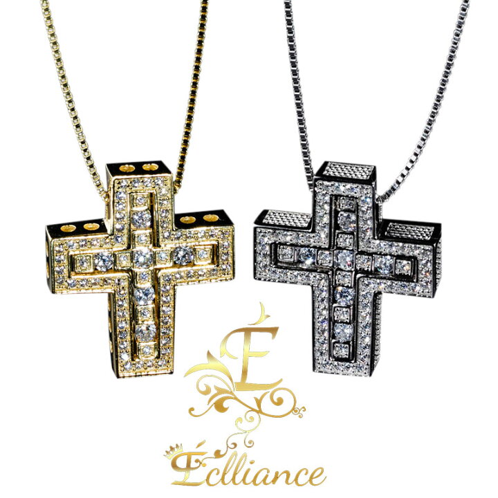 楽天市場】Eclliance エクリアンス S925 18k Cross Necklace 