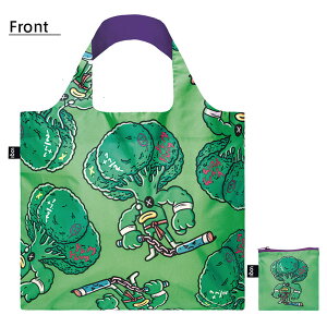 LOQI ���[�L�[ Eat your Greens Recycled Bag ��� �G�R�o�b�O ���T�C�N�� Artist Collection Green Circle �o�b�O �܂肽���� �R���p�N�g