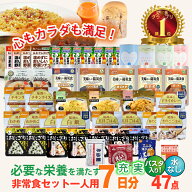 ＼レビュー特典付き／5年保存 非常食セット 7日分 30種類 47品 非常食 保存食 防災食 アルファ米 防災 備…