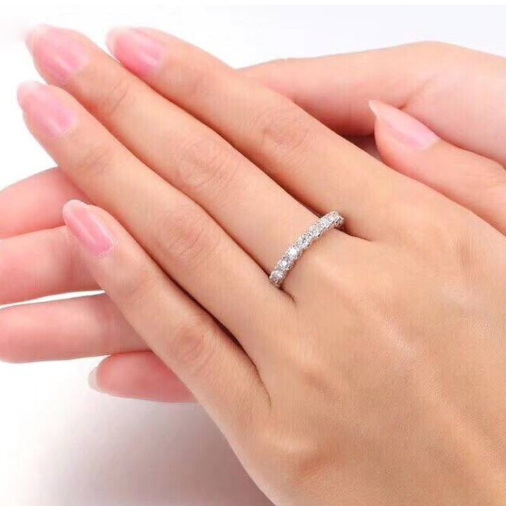 楽天市場】モアサナイト エタニティリング 指輪 1.4ct VVS1 プラチナ 