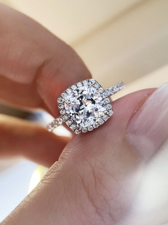 楽天市場】モアサナイト リング 2カラット 指輪 2ct VVS1 プラチナ 