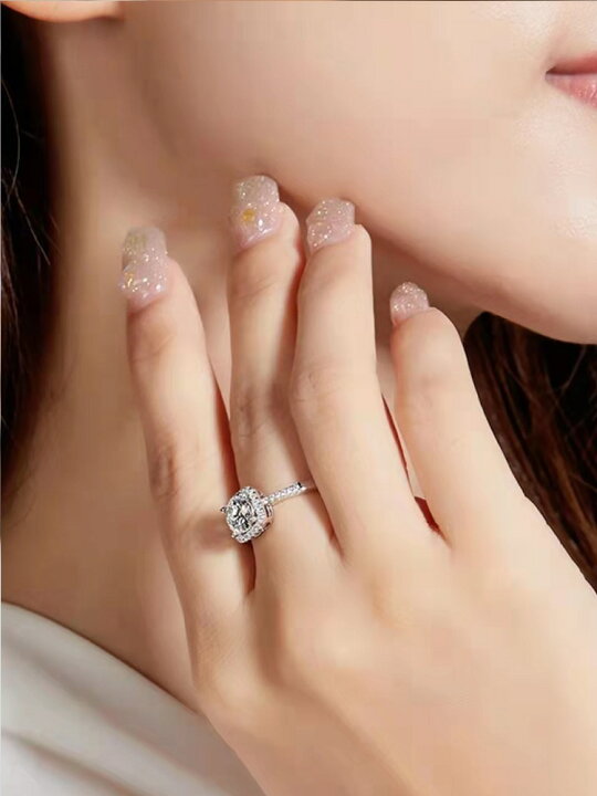 楽天市場】モアサナイト リング 2カラット 指輪 2ct VVS1 プラチナ 