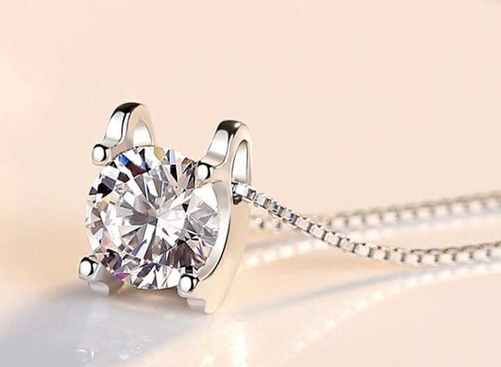 楽天市場】K18金コーティング ダイヤモンドネックレス 2.0ct 