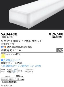 ���j�A50 L:600�^�C�v �����e�i���X���j�b�g�@synca�@�����Ɩ��@SAD448X