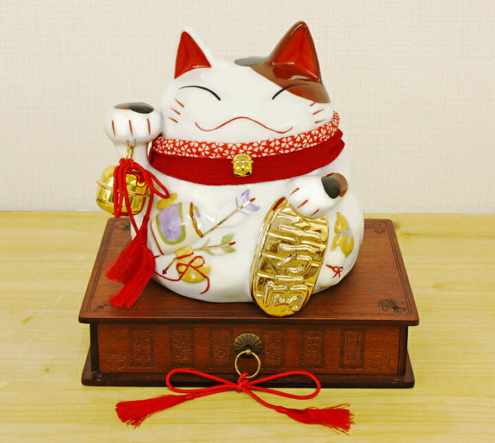 楽天市場】貯金箱 招き猫 猫舎道楽堂本舗 猫金運バンク NB006 猫舎 
