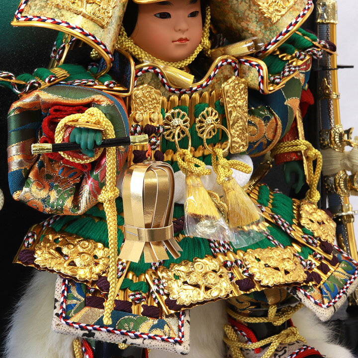 楽天市場】五月人形 子供大将 大将飾り ケース入り大将飾り 7号若武者 