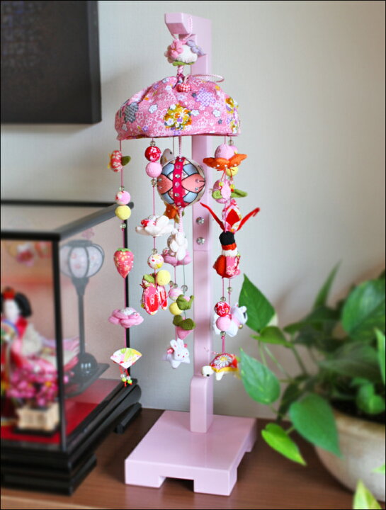 楽天市場】吊るし飾り 桃の花姫 小サイズ M03 つるし雛 スタンド 飾り 