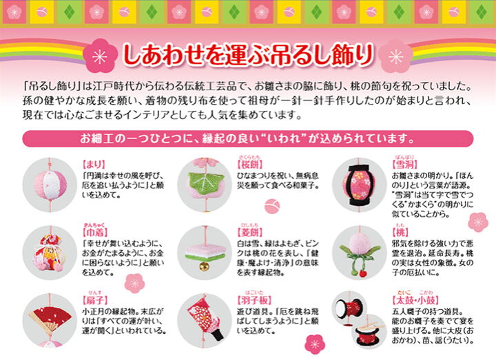 楽天市場 つるし雛 つるし飾り キャラクター ひな人形 雛人形 アンパンマン おしゃれ 人形のこどもや本店