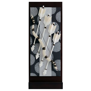 【レビュー特典あり】 破魔弓 ちりめん ドット柄 大 初正月 破魔弓 おしゃれ コンパクト ちりめん製破魔弓 (スタンド付) 大サイズ H52cm ゴールドドット柄 シルバードット柄 選べる 選べる2種