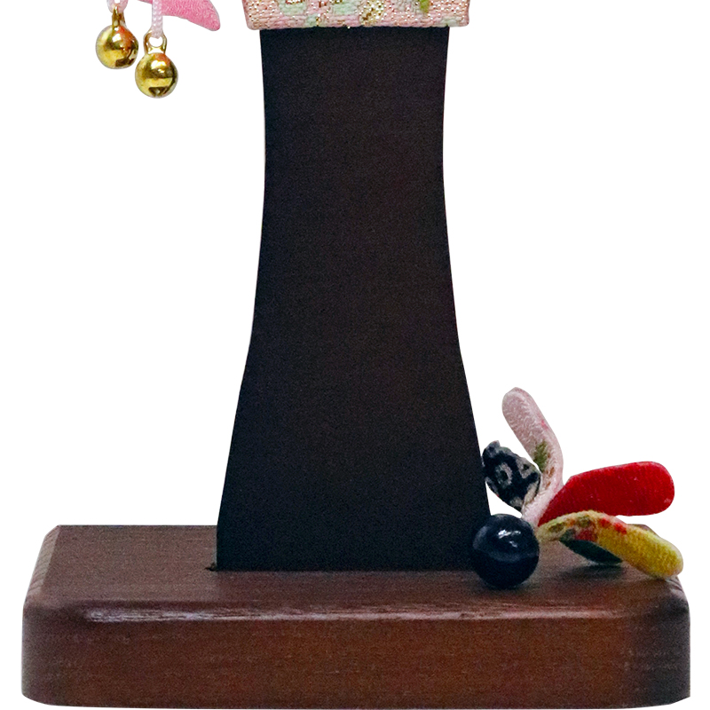 【HK-315 うさぎ 大】 羽子板 かわいい 初正月 おしゃれ スタンド付 ちりめんつまみ細工羽子板飾り うさぎ ピンク 大サイズ 高さ30cm |  人形のこどもや本店