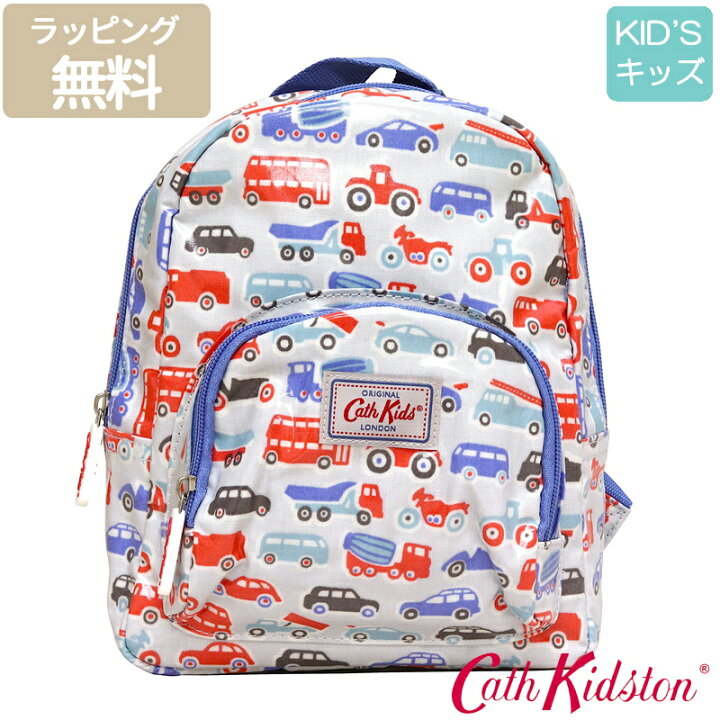 Cath Kidston キャスキッドソン 625296 ミニリュックサック リトル ウィールズ ペールグレー ギフト キッズ ベビー 子供 おしゃれ 人形のこどもや本店 キャスキッドソン ミニリュック キッズ