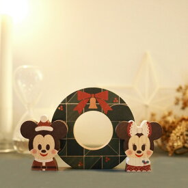 【送料無料】Disney KIDEA CHRISTMAS/WREATH クリスマスリース キディア 木製 おしゃれ かわいい コンパクト ミニ ディズニー ミッキーマウス ミニーマウス ギフト プレゼント
