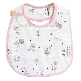 【最大2,000円OFFクーポン】 サンリオベビー Sanrio Baby ガーゼスタイ （星グレー/ピンク） おしゃれ