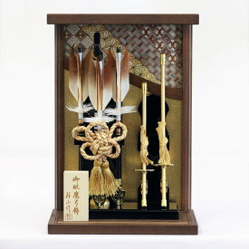 【レビュー特典あり】 破魔弓 破魔弓飾り 破魔弓ケース飾り ケース入り破魔弓飾り 絃 オーク 白木 壁掛け 高さ26cm コンパクト アクリルケース 2WAY 初正月 送料無料 1年保証 M22-1 M22-2