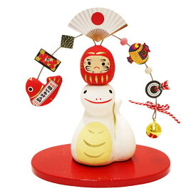 へびの置物 2025年 福乗せやじ巳 和紙張 美濃和紙 巳 置物 へび 蛇 ヘビ 21682