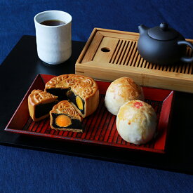 【中秋月餅(アヒルの塩漬け卵入)｜期間・数量限定】蛋黄セット3個入