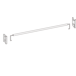 MK����300,500kg/�i(�{���g���X)�p �����h�~�o�[ ��900mm (2kg) MK300_OP-SAFETYBAR09