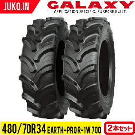 トラクタータイヤ 2本セット|480/70R34|16.9R34|EARTH-PRO R-1W700|チューブレスタイプ|GALAXY ギャラクシー