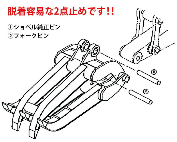 楽天市場】期間限定セール価格 ユンボ アタッチメント ハサミ 5.5t-9.0 