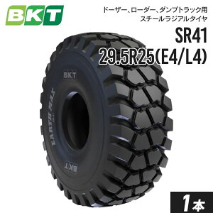 �_���v�g���b�N �h�[�U�[ ���[�_�[�^�C�� 29.5R25 E4/L4 �`���[�u���X SR41 1�{ BKT �X�`�[�����W�A��