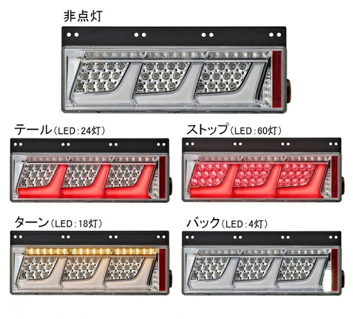 楽天市場】【日野・いすず・UDトラックス用】トラック用オールLEDリア 