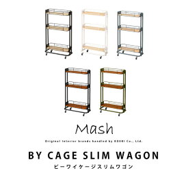 ワゴン スリムワゴン キャスター付き BY CAGE SLIM WAGON ビーワイケージスリムワゴン BCW-200 インテリア ブランド Mash BCW200 多肉植物