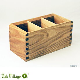 【12/5限定★抽選2人に1人最大100%ポイントバック★要エントリー】オークヴィレッジ 多用途ペン立て 無垢の木 リモコン 収納 無垢 Oak Village