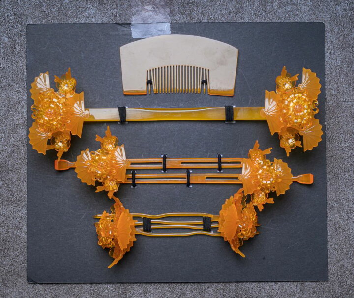 楽天市場】【レンタル】花嫁 かんざしレンタル べっ甲風 02 和装 前 