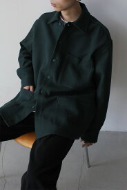 【SALE】SCHNAYDERMAN'S（シュナイダーマン）OVERSHIRT OVERSIZED TWILL オーバーサイズシャツジャケット GREEN [NEW]