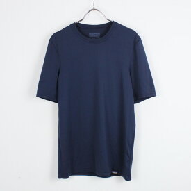 【中古】(KA) PATAGONIA (パタゴニア) S/S T-SHIRT 半袖 ティーシャツ NAVY [SIZE: XS USED]