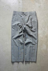 【中古】 CHRISTOPHER HAVES MADE IN USA 90'S GLEN CHECK SLACKS PANTS USA製 90年代 グレン チェック スラックス パンツ GRAY [SIZE: W32L29相当 USED]