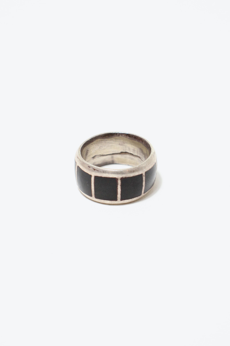 VINTAGE JEWELRY (ヴィンテージ ジュエリー) 925 SILVER RING W/ONYX 