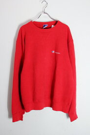 【中古】CHAMPION (チャンピオン) MADE IN USA 90'S ONE POINT SWEATSHIRT USA製 90年代 ワン ポイント スウェット シャツ RED [SIZE: XL USED]