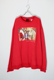 【中古】FRIENDS (フレンズ) 90'S PRINT SWEATSHIRT 90年代 プリント スウェットシャツ RED [SIZE: 2XL USED]