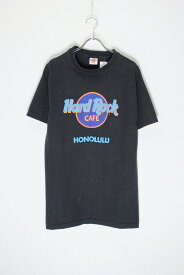 【中古】HARD ROCK CAFÉ (ハード ロック カフェ) MADE IN USA 90'S HONOLULU T-SHIRT USA製 90年代 ホノルル Tシャツ BLACK [SIZE: L USED]
