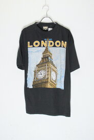 【中古】ZIP (ジップ) S/S BIG BEN LONDON PRINT T-SHIRT 半袖 ビッグ ベン ロンドン プリント Tシャツ BLACK [SIZE: L USED]